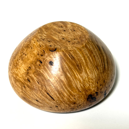 Golden maple burl incense burner, 4 inches (120mm diameter), eight-headed type, top quality.