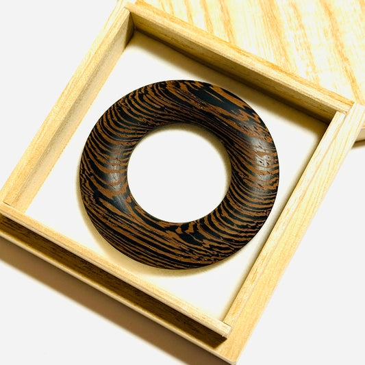 紫鉄刀木の環（絡子環） 1寸8分（54mm ）