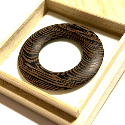 紫鉄刀木の環（絡子環） 1寸8分（54mm ）