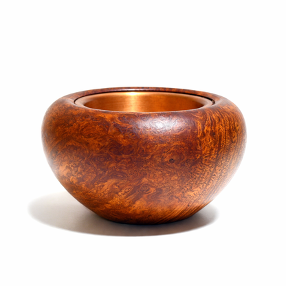 Quince burl incense burner, 4 inches (120mm diameter), eight-headed, top quality.