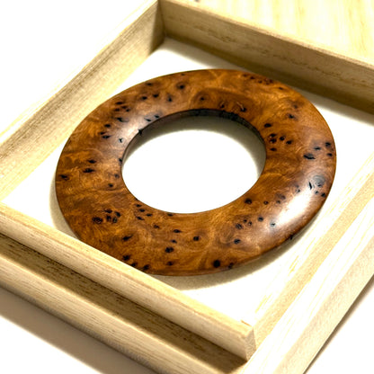 水目桜瘤杢の環（絡子環） 1寸8分（54mm ） 極上