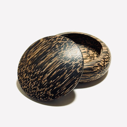 Incense box shaped like a palm tree (betel nut tree), 60mm, bun-shaped, one-touch operation.