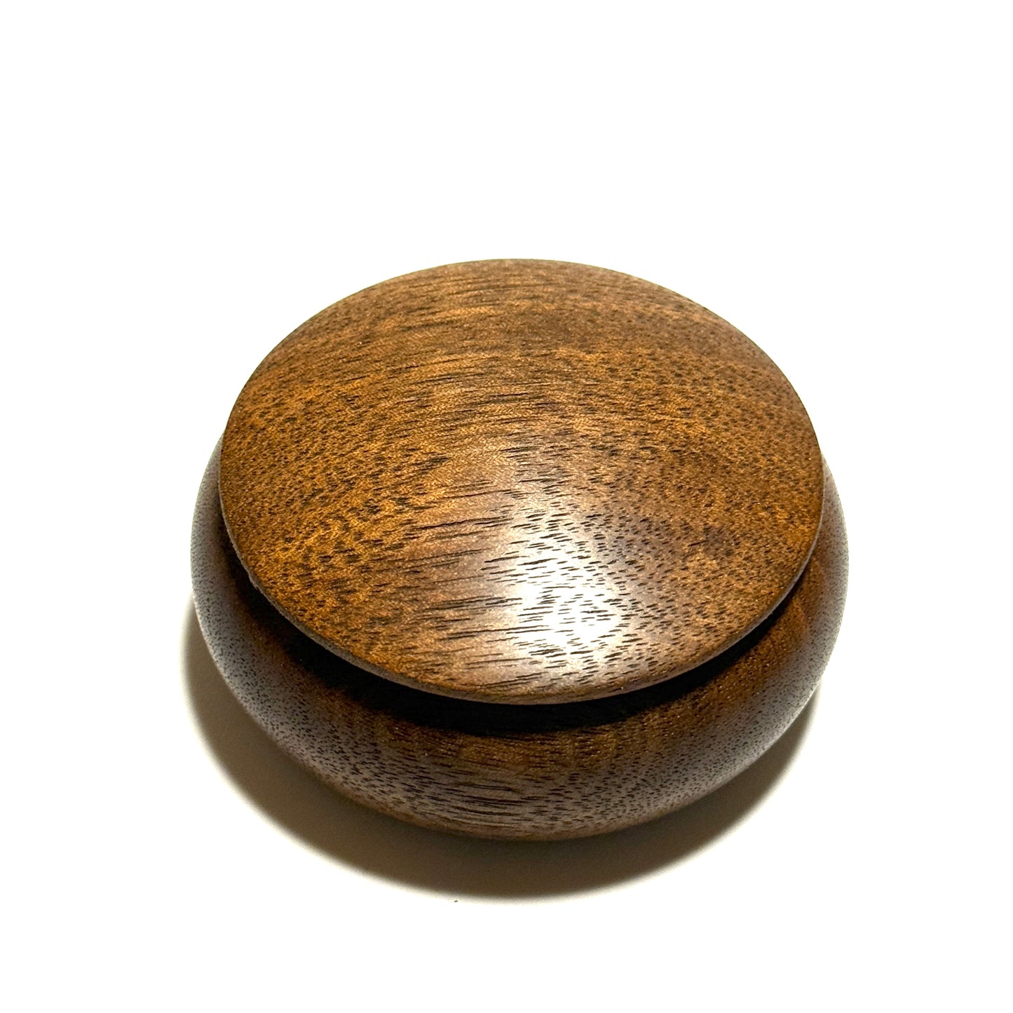 Black walnut incense box, 70mm, straight-sided, one-touch type.