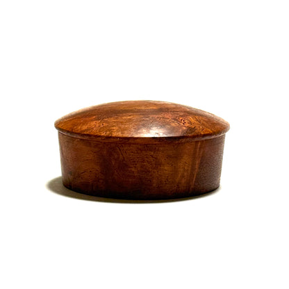 Karin Burl Incense Box, 60mm, New Model, One-Touch Closure, Premium Quality