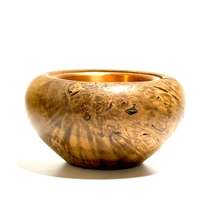Maple burl incense burner, 4 inches (120mm diameter), top-grade, eight-headed design.