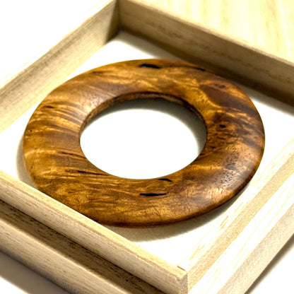 鬼胡桃瘤杢の環（絡子環） 1寸8分（54mm ）