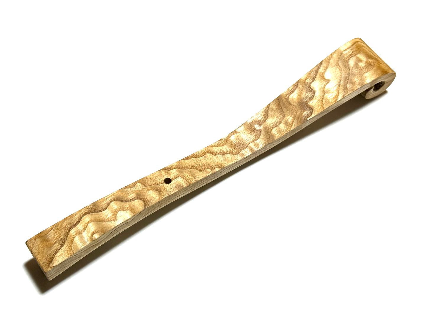 Salt-glazed burl wood scepter, 1 shaku (300mm), top quality.