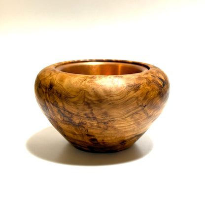 Cedar burl incense burner, titled "Zuikei" (auspicious scenery), 4 inches (120mm diameter), eight-headed type, top quality.