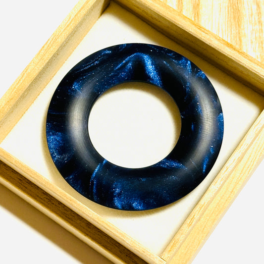 国産高級レジンの環（絡子環）銀河　1寸8分（54mm ）