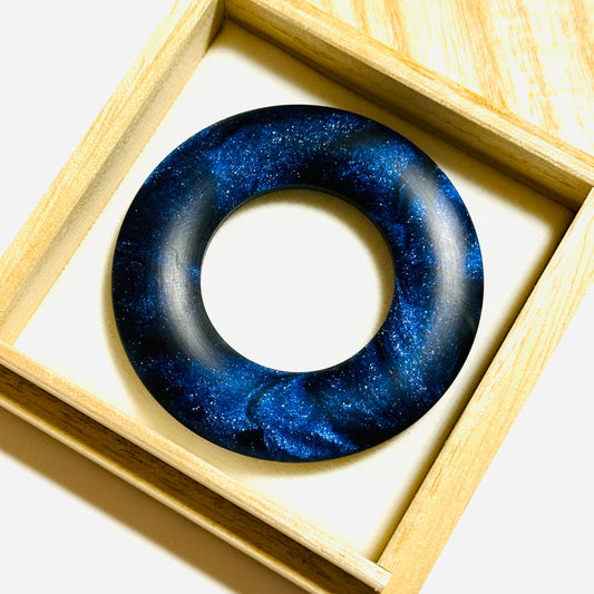 国産高級レジンの環（絡子環）銀河　1寸8分（54mm ）