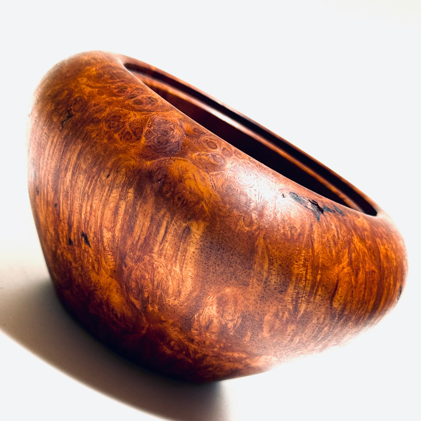 Quince burl incense burner, 4 inches (120mm diameter), eight-headed, top quality.