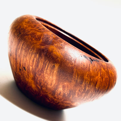 Quince burl incense burner, 4 inches (120mm diameter), eight-headed, top quality.