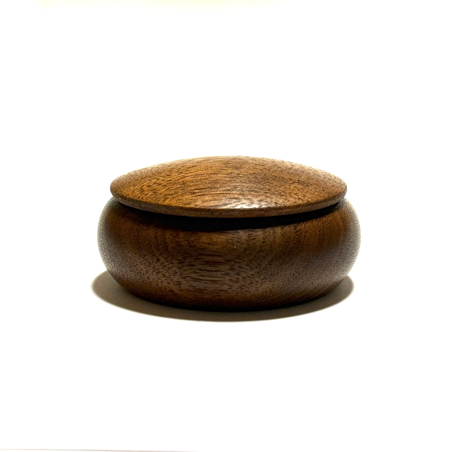 Black walnut incense box, 70mm, straight-sided, one-touch type.
