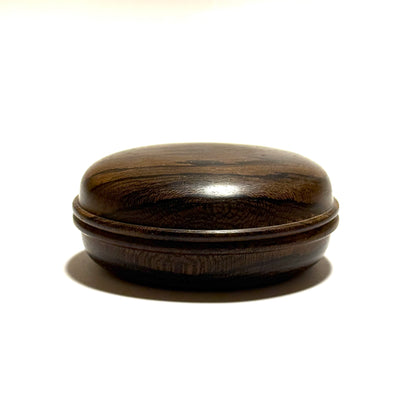 Siamese Persimmon Incense Box, 70mm, Premium Grade, Clam Shape, One-Touch Opening