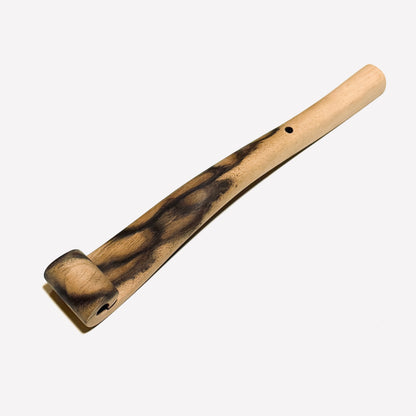 黒柿の笏　8寸（240mm）孔雀杢　特上