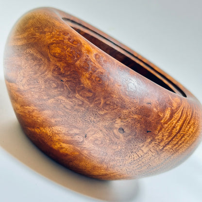 Quince burl incense burner, 4 inches (120mm diameter), eight-headed, top quality.