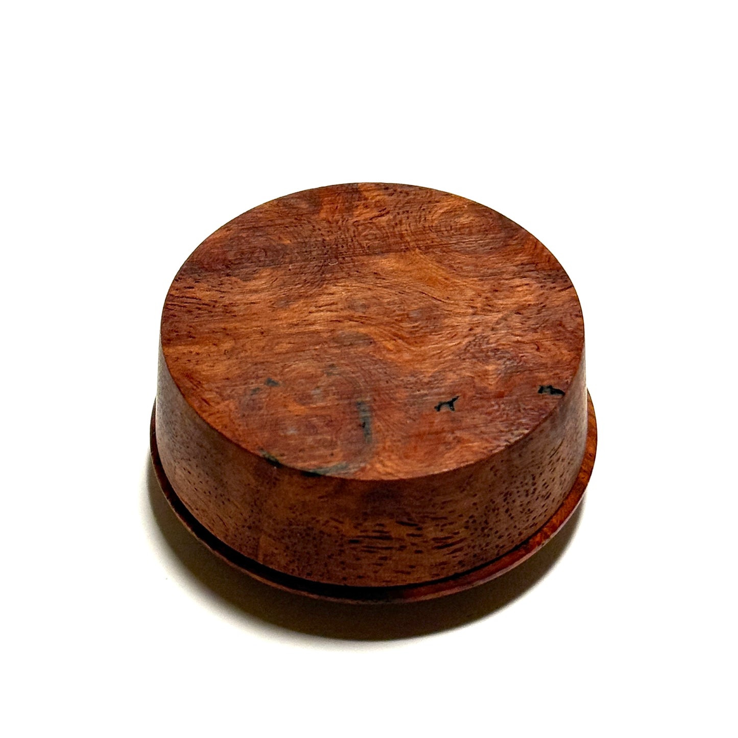 Karin Burl Incense Box, 60mm, New Model, One-Touch Closure, Premium Quality