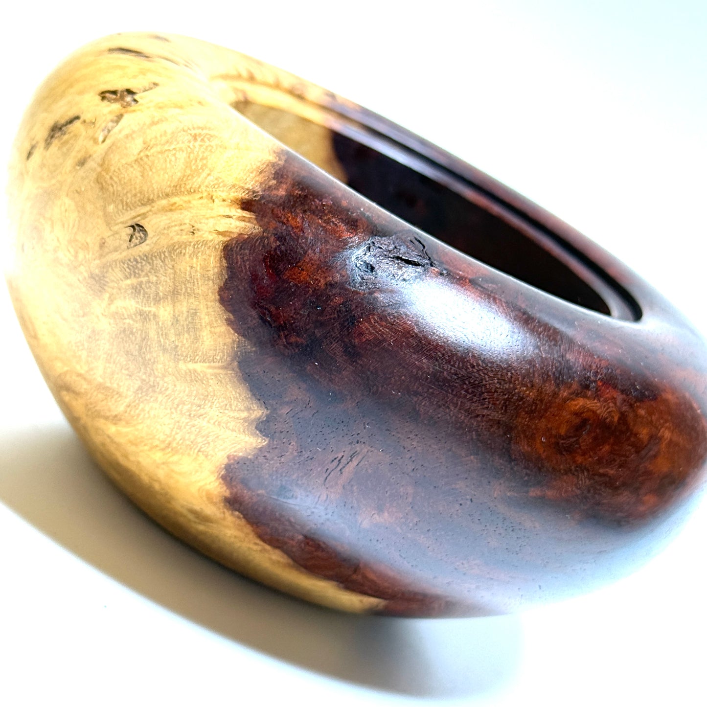 Genuine rosewood burl incense burner, 4 inches (120mm diameter), eight-headed, top quality.