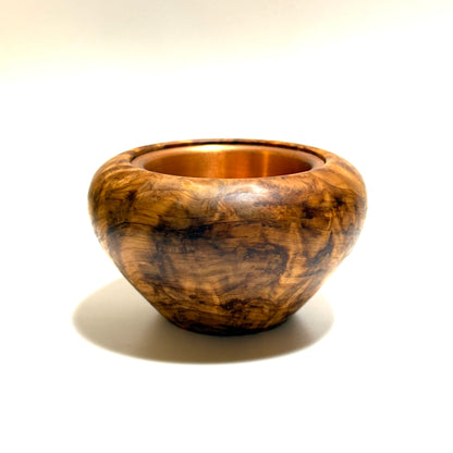 Cedar burl incense burner, titled "Zuikei" (auspicious scenery), 4 inches (120mm diameter), eight-headed type, top quality.