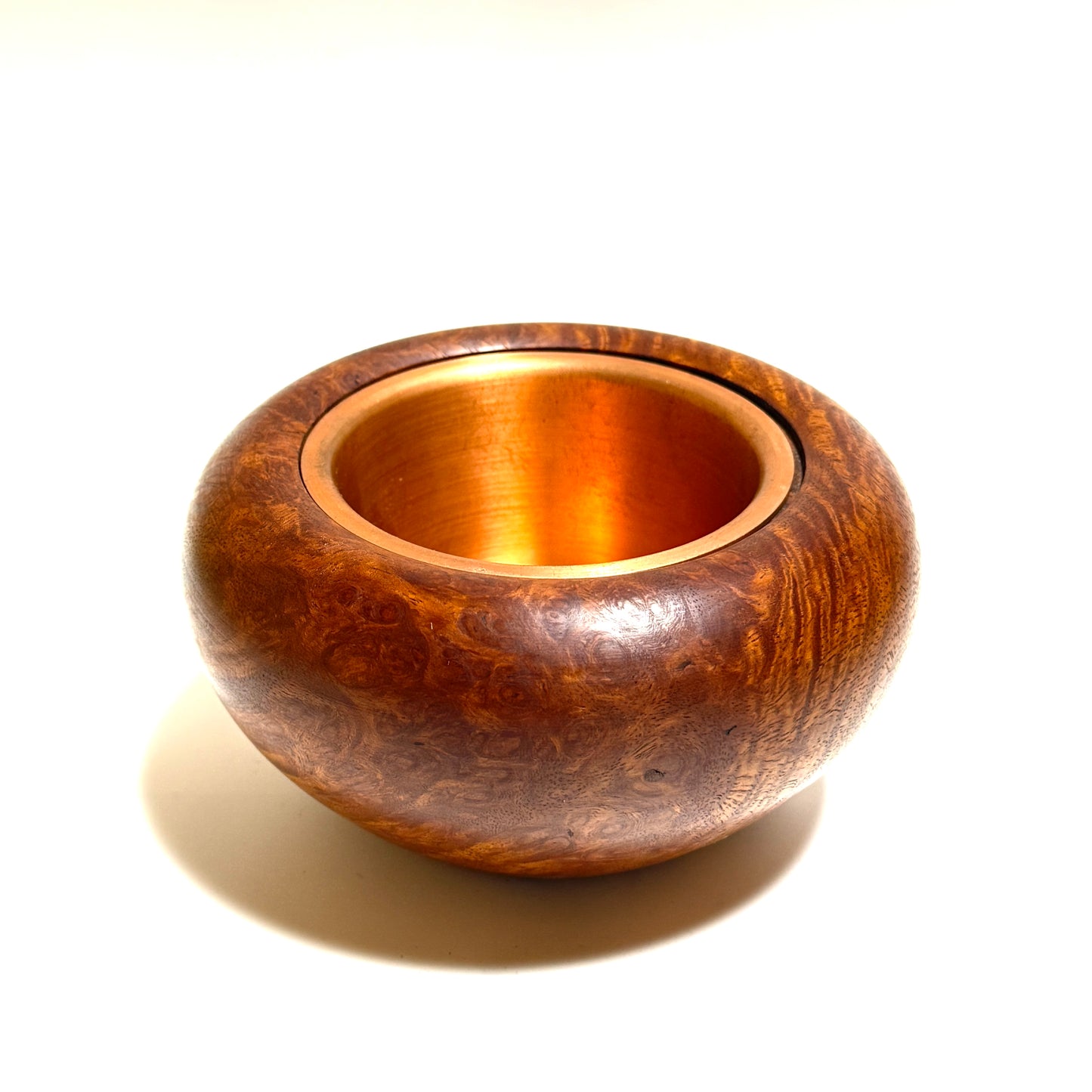 Quince burl incense burner, 4 inches (120mm diameter), eight-headed, top quality.