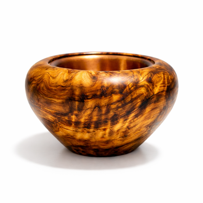 Cedar burl incense burner, titled "Zuikei" (auspicious scenery), 4 inches (120mm diameter), eight-headed type, top quality.