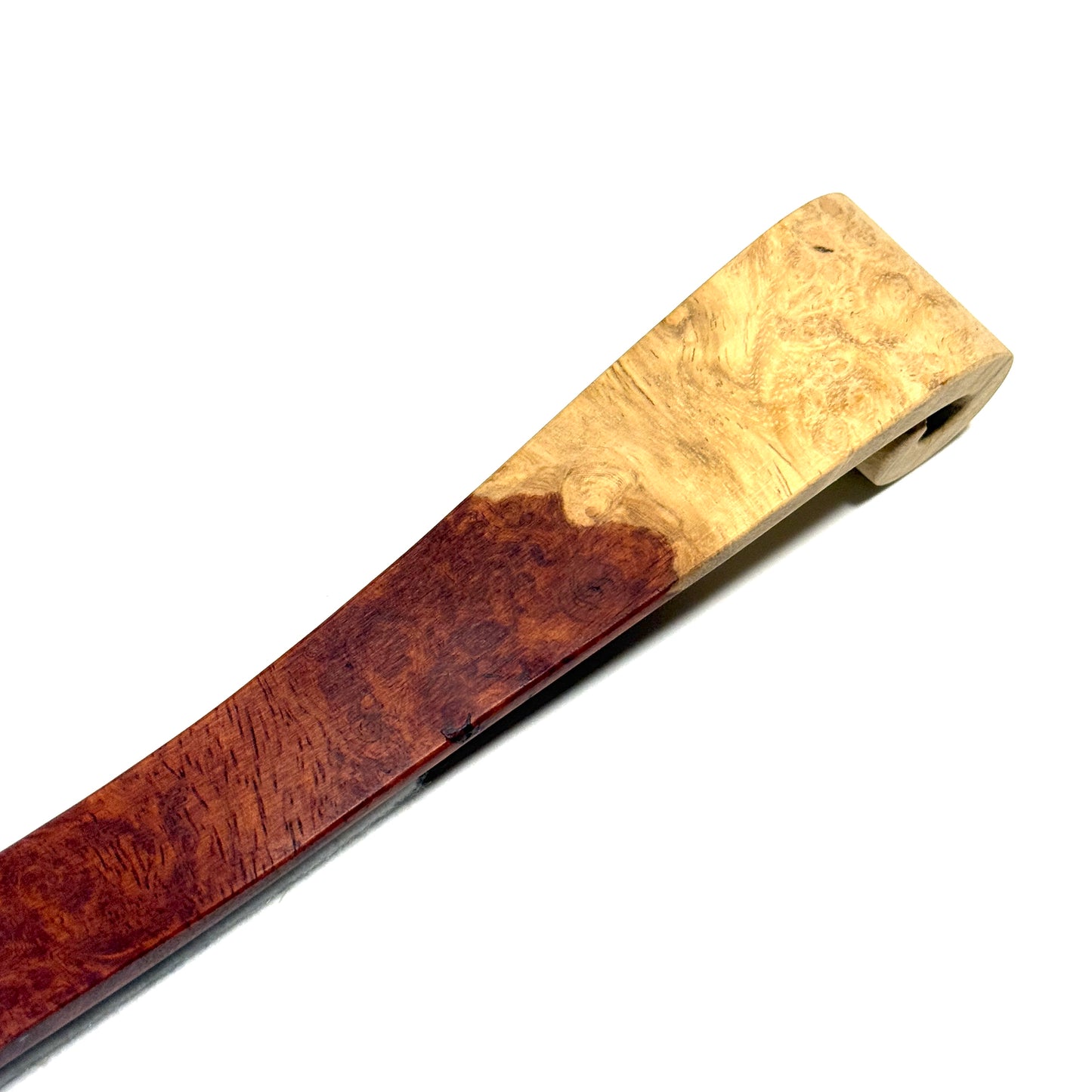 花梨瘤紅白杢の笏　8寸（240mm）
