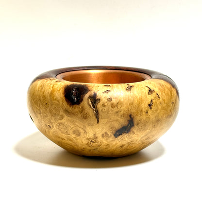 Genuine rosewood burl incense burner, 4 inches (120mm diameter), eight-headed, top quality.