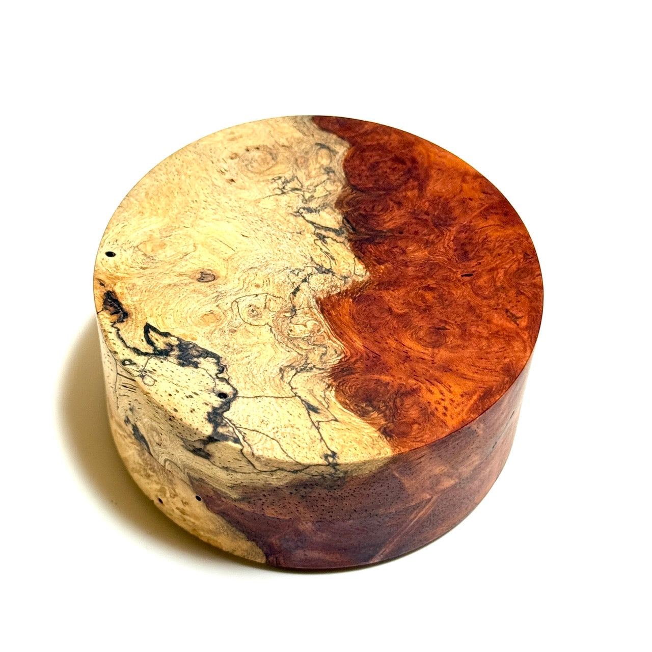 花梨瘤紅白杢　70mm　切立型　1タッチ式　特上
